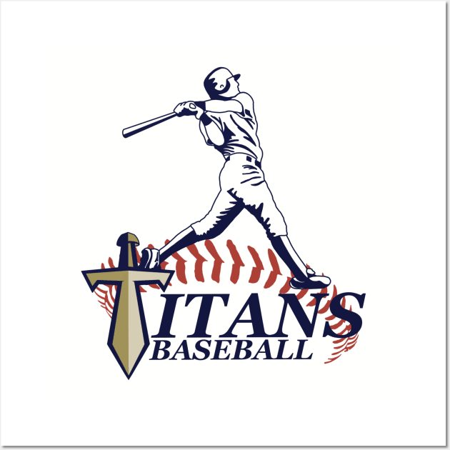 Titans baseball Wall Art by 752 Designs